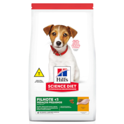 Ração Hills Pedaços Pequenos para Cães Filhotes Mini e Pequeno Porte Sabor Frango