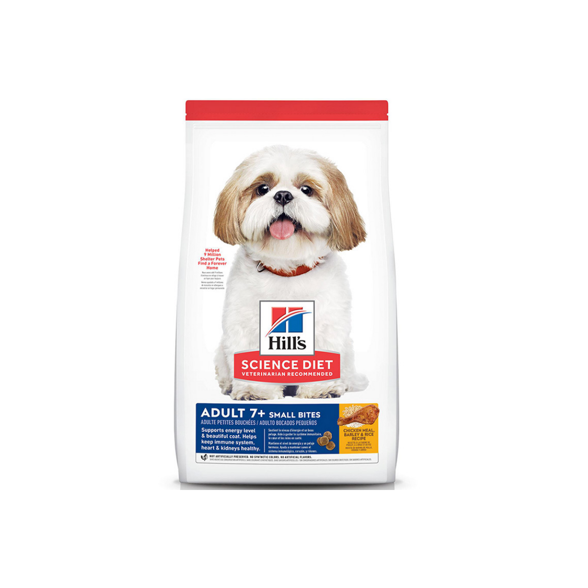 Ração Hill's Science Diet 7+ Pedaços Pequenos para Cães Adultos 2,4Kg