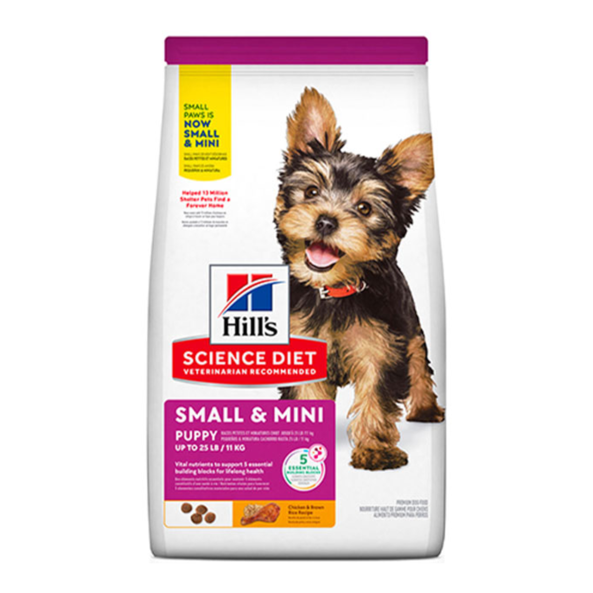 RAÇÃO HILLS SCIENCE DIET (FILHOTE PEQUENOS E MINI ) FRANGO 5,67KG