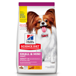 Ração Hill's Science Diet Light para Cães Adultos de Porte Pequeno e Mini 2,04kg