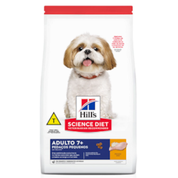 Ração Hills Science Diet para Cães Adultos 7+ Pedaços Pequenos Sabor Frango