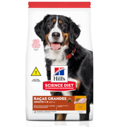 Ração Hills Science Diet para Cães Adultos de Grande Porte Sabor Frango 12kg