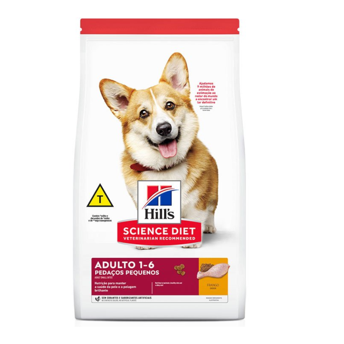 Ração Hills Science Diet Pedaços Pequenos para Cães Adultos de Pequeno Porte Sabor Frango