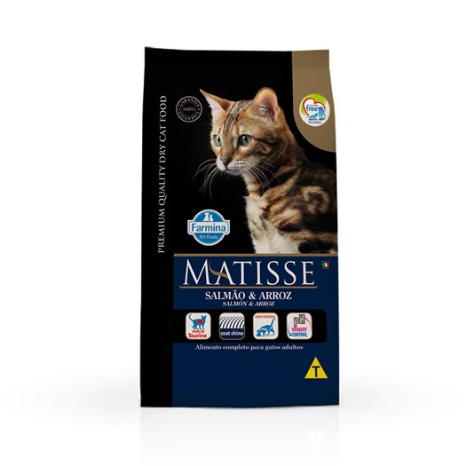 Ração Matisse para Gatos Adultos Sabor Salmão 2kg