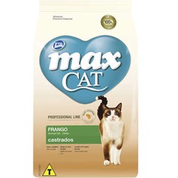 Ração Max Professional Line para Gatos Castrados Sabor Frango