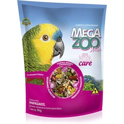 Ração Mega Zoo Mix para Papagaios 350Gr