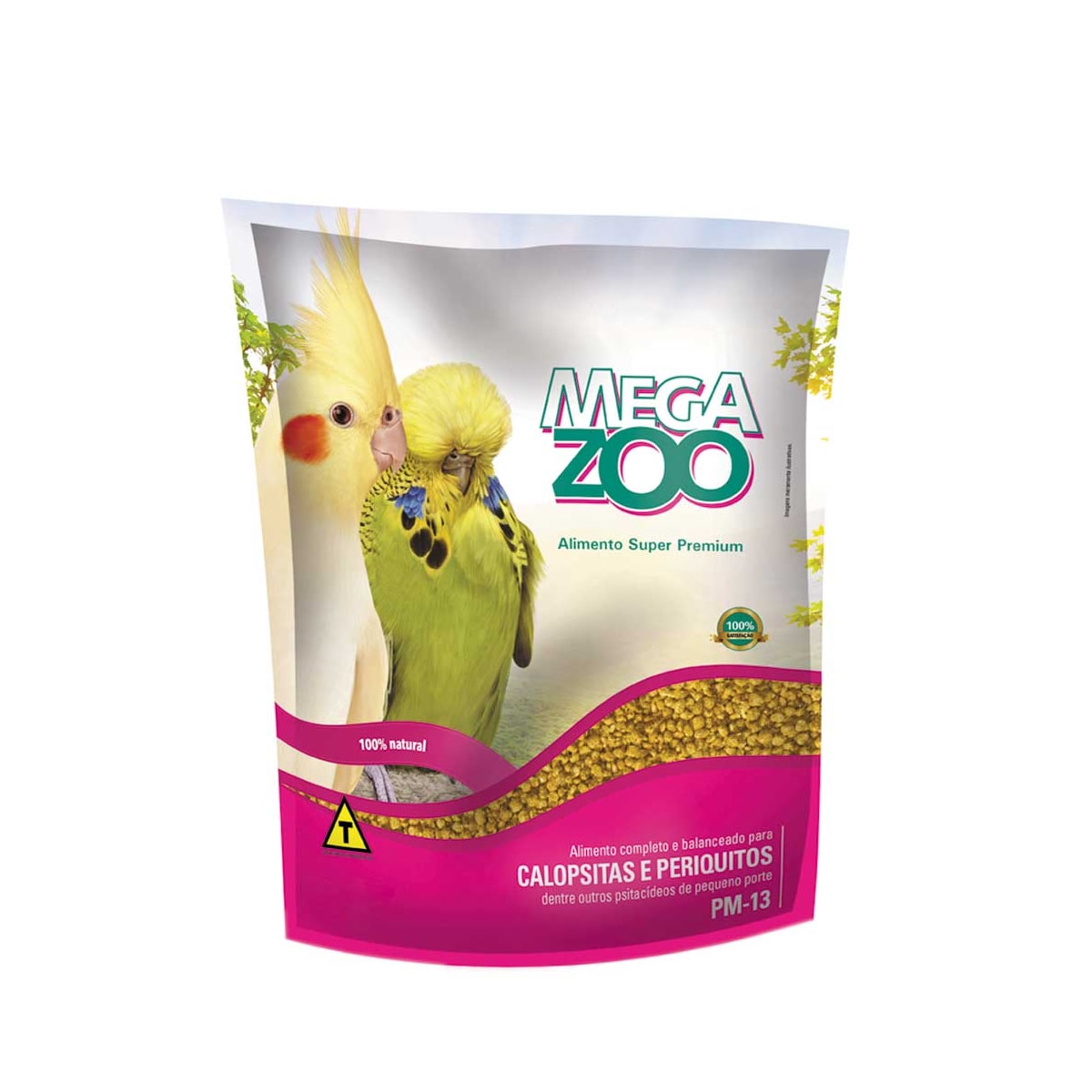 Ração Mega Zoo para Calopsita e Periquito Pm13 350g