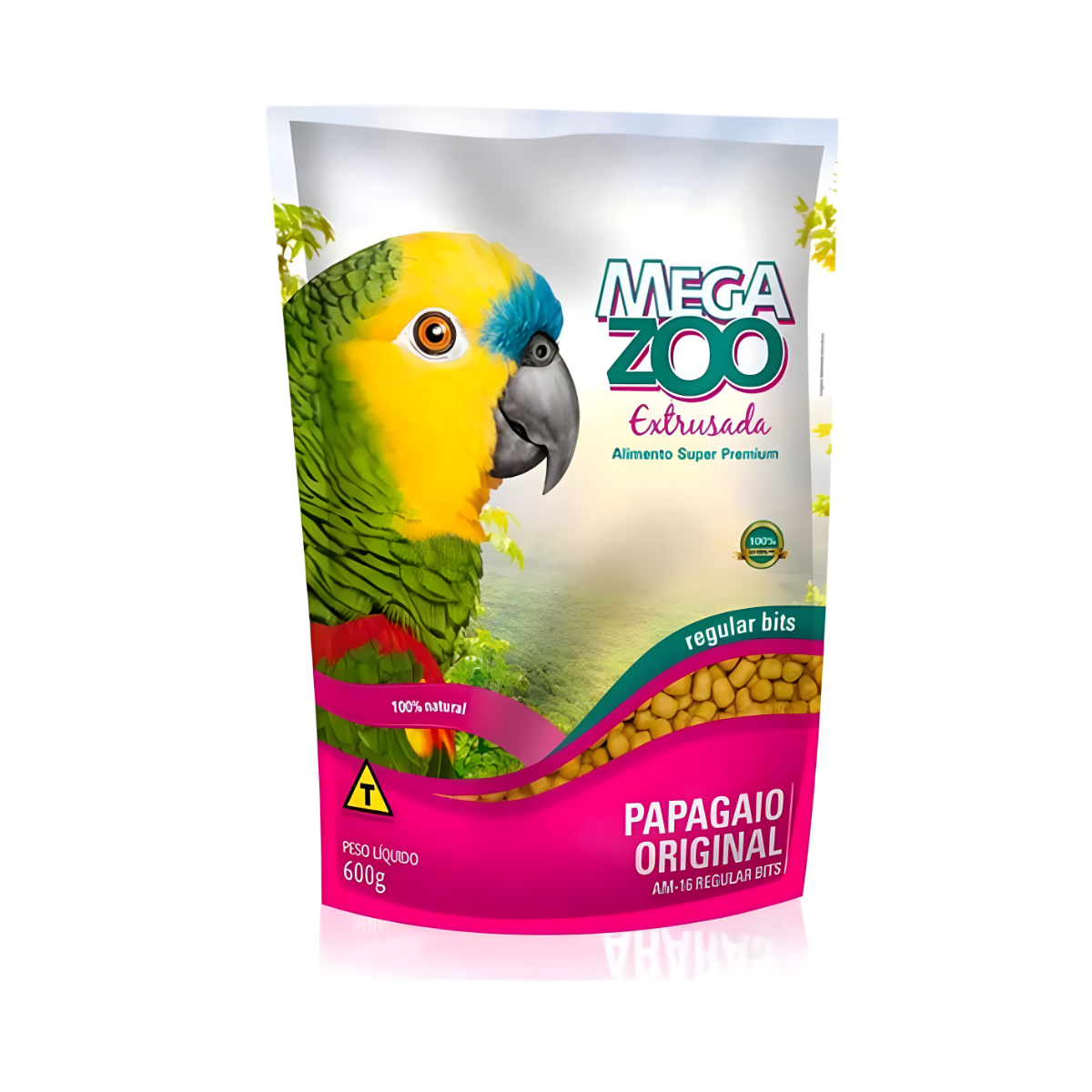 Ração Megazoo Extrusada Papagaios Regular - 600g