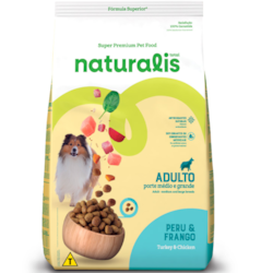 RAÇÃO NATURALIS (AD-PMG) PERU E FRANGO 12KG