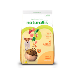 Ração Naturalis Cães Adultos Pequeno Porte Peru e Frango 2,5kg