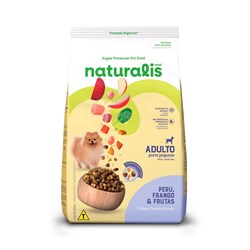 Ração Naturalis para Cães Adultos de Porte Pequeno sabor Peru, Frango e Frutas 10,1kg