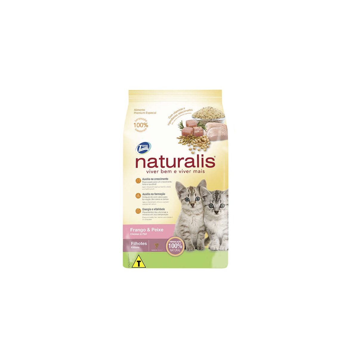 Ração Naturalis para Gatos Filhotes Sabor Frango e Peixe 10,1kg