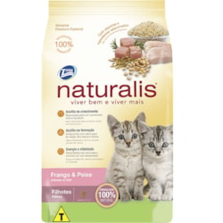 Ração Naturalis para Gatos Filhotes Sabor Frango e Peixe 10,1kg