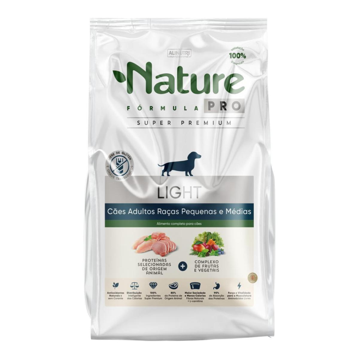 Ração Nature Fórmula Pro Light para Cães Adultos Raças Pequenas e Médias
