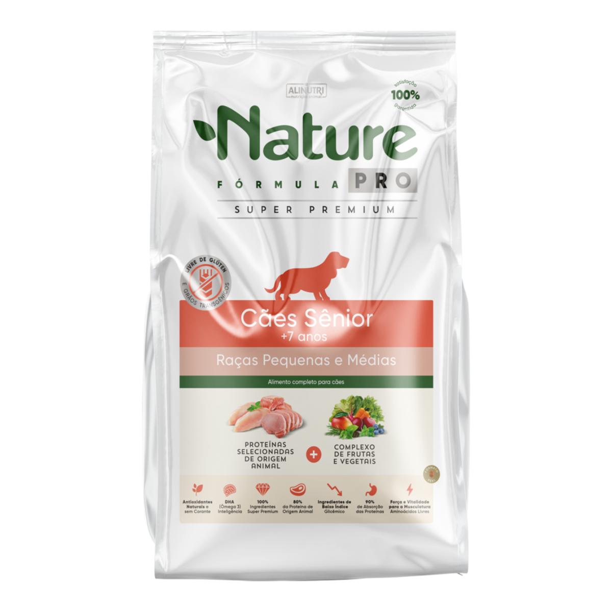 Ração Nature Fórmula Pro para Cães Sênior Raças Pequenas e Médias com 7+
