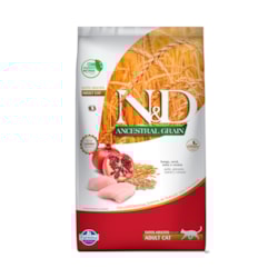 Ração N&D Ancestral Grain para Gatos Adultos Sabor Frango e Romã