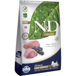 Ração N&D Prime para Cães Adultos de Raças Pequenas Sabor Cordeiro e Blueberry