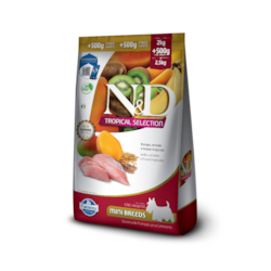 Ração N&D Tropical Selection Para Cães Adultos de Raça Mini Sabor Frango 10+2kg