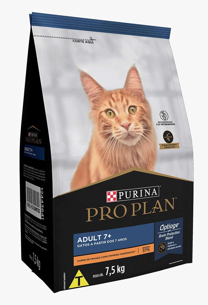 Ração Nestlé Purina Pro Plan para Gatos Adultos a Partir de 7 Anos