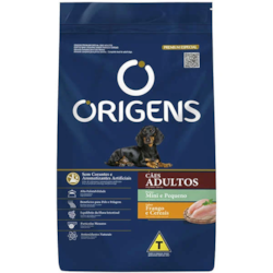 Ração Origens Premium Especial para Cães Adultos de Raças Pequenas Sabor Frango e Cereais