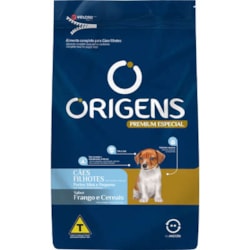 Ração Origens Premium Especial para Cães Filhotes de Raças Pequenas Sabor Frango e Cereais