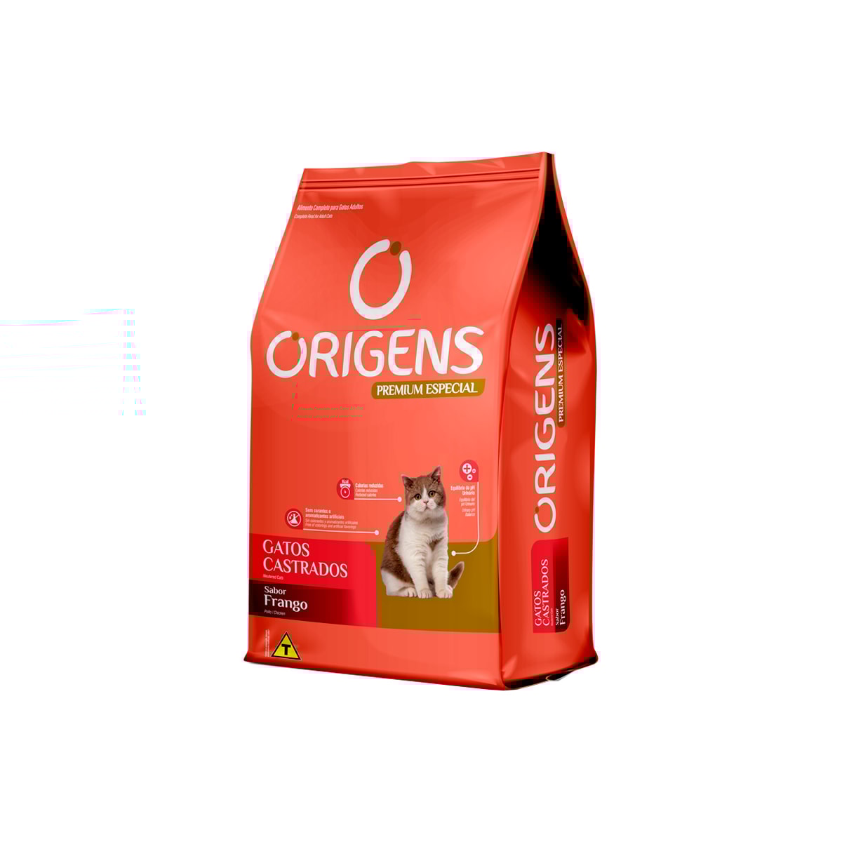 Ração Origens Premium Especial para Gatos Castrados Sabor Frango