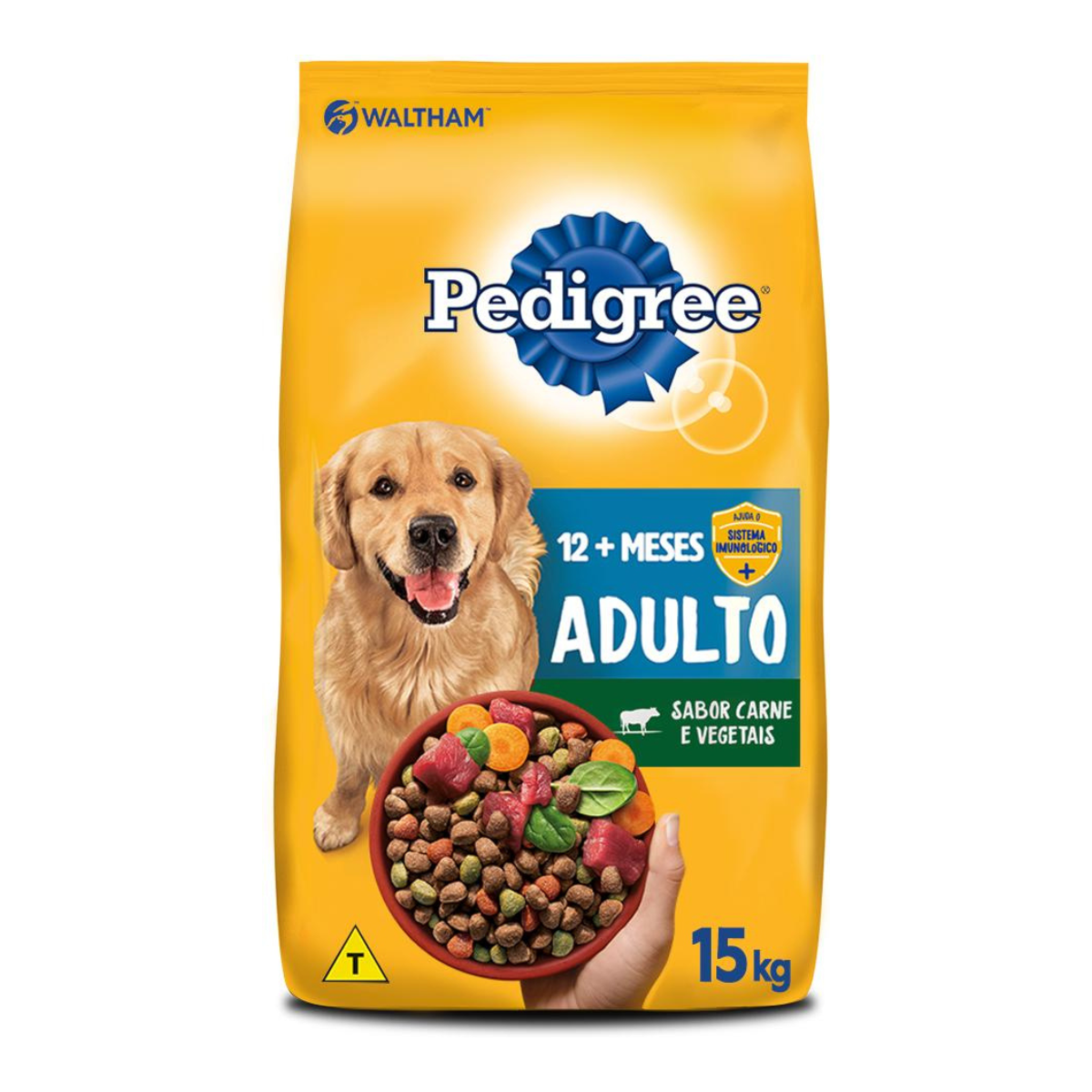 Ração Pedigree Carne e Vegetais Cães Adultos Raças Médias e Grandes