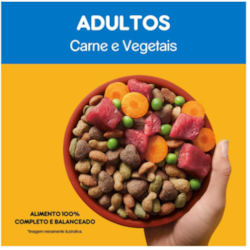 Ração Pedigree Carne e Vegetais Cães Adultos Raças Médias e Grandes