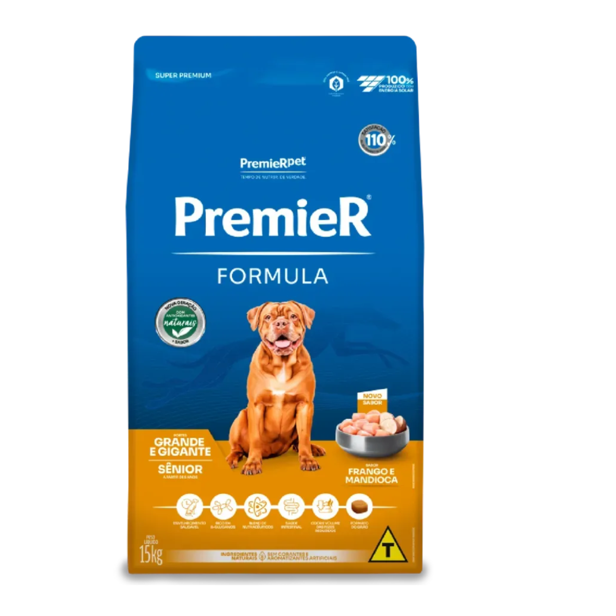 Ração Premier Fórmula para Cães Sênior de Porte Grande e Gigante Sabor Frango 15kg