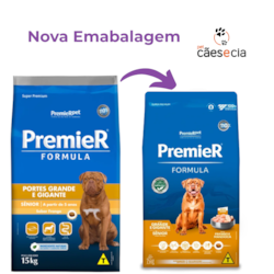 Ração Premier Fórmula para Cães Sênior de Porte Grande e Gigante Sabor Frango 15kg