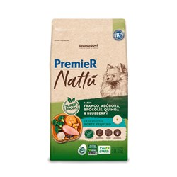 Ração Premier Nattu para Cães Adultos de Raças Pequenas Sabor Abóbora