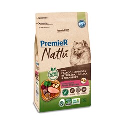 Ração Premier Nattu para Cães Adultos de Raças Pequenas Sabor Mandioca