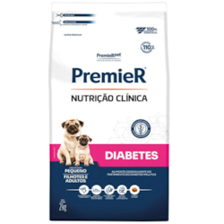 Ração Premier Nutrição Clínica Diabetes Cães Adultos e Filhotes de Porte Pequeno
