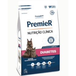 Ração Premier Nutrição Clínica Gatos Diabetes 1,5kg