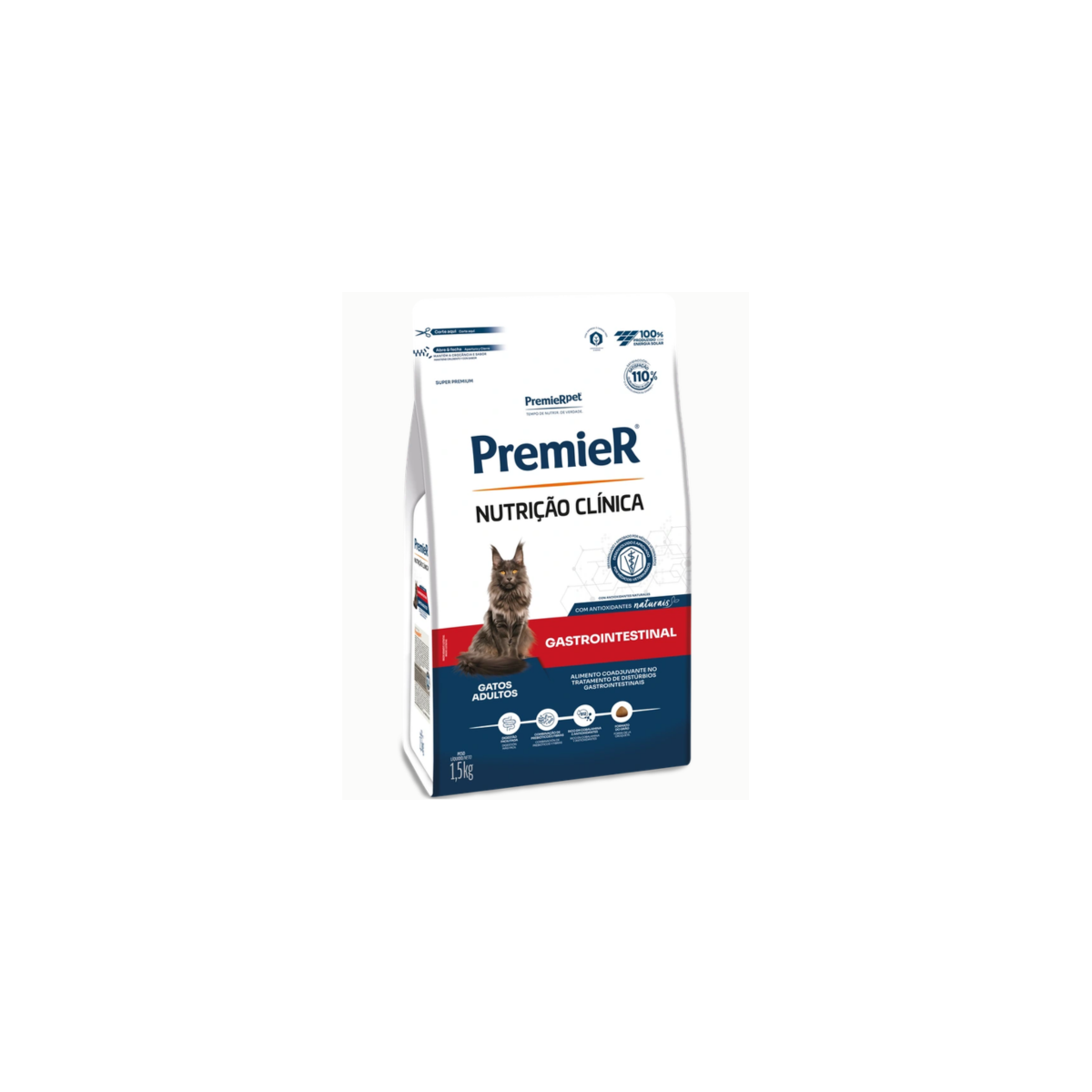 Ração Premier Nutrição Clínica Gatos Gastrointestinal 1,5kg