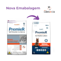 Ração PremieR Nutrição Clínica Renal Estágios Iniciais para Gatos Adultos
