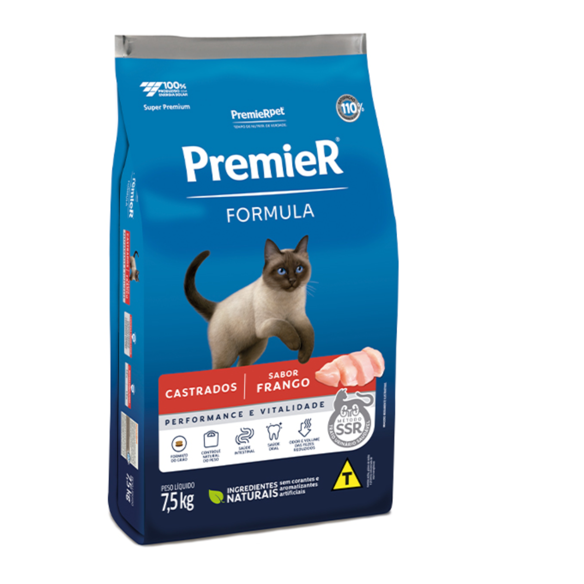 Ração Premier para Gatos Castrados Sabor Frango