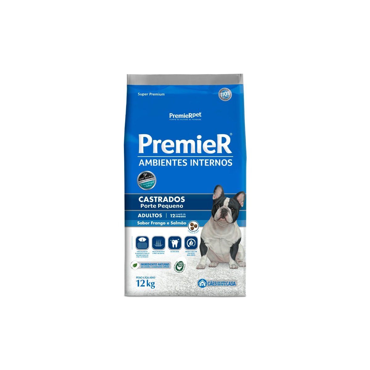 Ração Premier Pet Ambiente Interno Cães Castrados