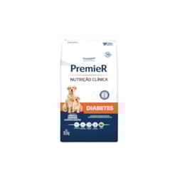 Ração Premier Pet Nutrição Clínica Diabetes Cães Adultos e Filhotes Médio Grande Sabor Mix 10,1Kg