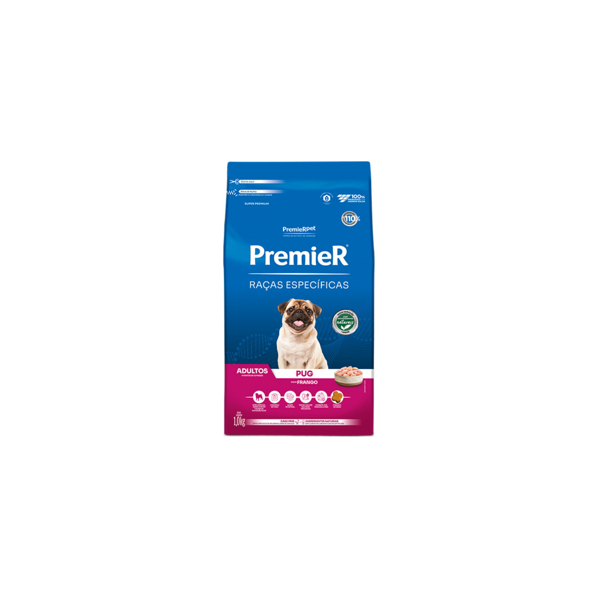 RAÇÃO PREMIER RAÇAS ESPECÍFICAS ADULTO PUG 1KG
