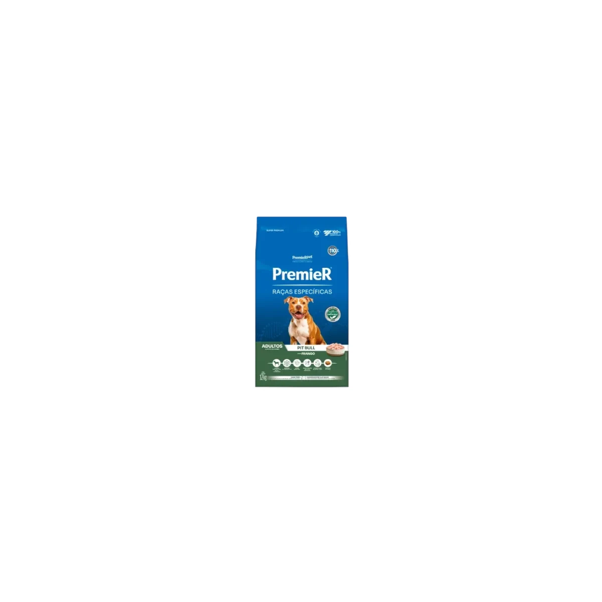Ração Premier Raças Específicas Pitbull para Cães Adultos - 12kg Premier Pet Adulto