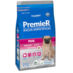 Ração Premier Raças Específicas Pug para Cães Adultos Sabor Frango