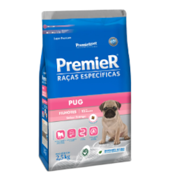 Ração Premier Raças Específicas Pug para Cães Filhotes Sabor Frango