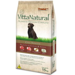 Ração Premier Vitta Natural Cães Adultos Carne e Arroz - 15 Kg