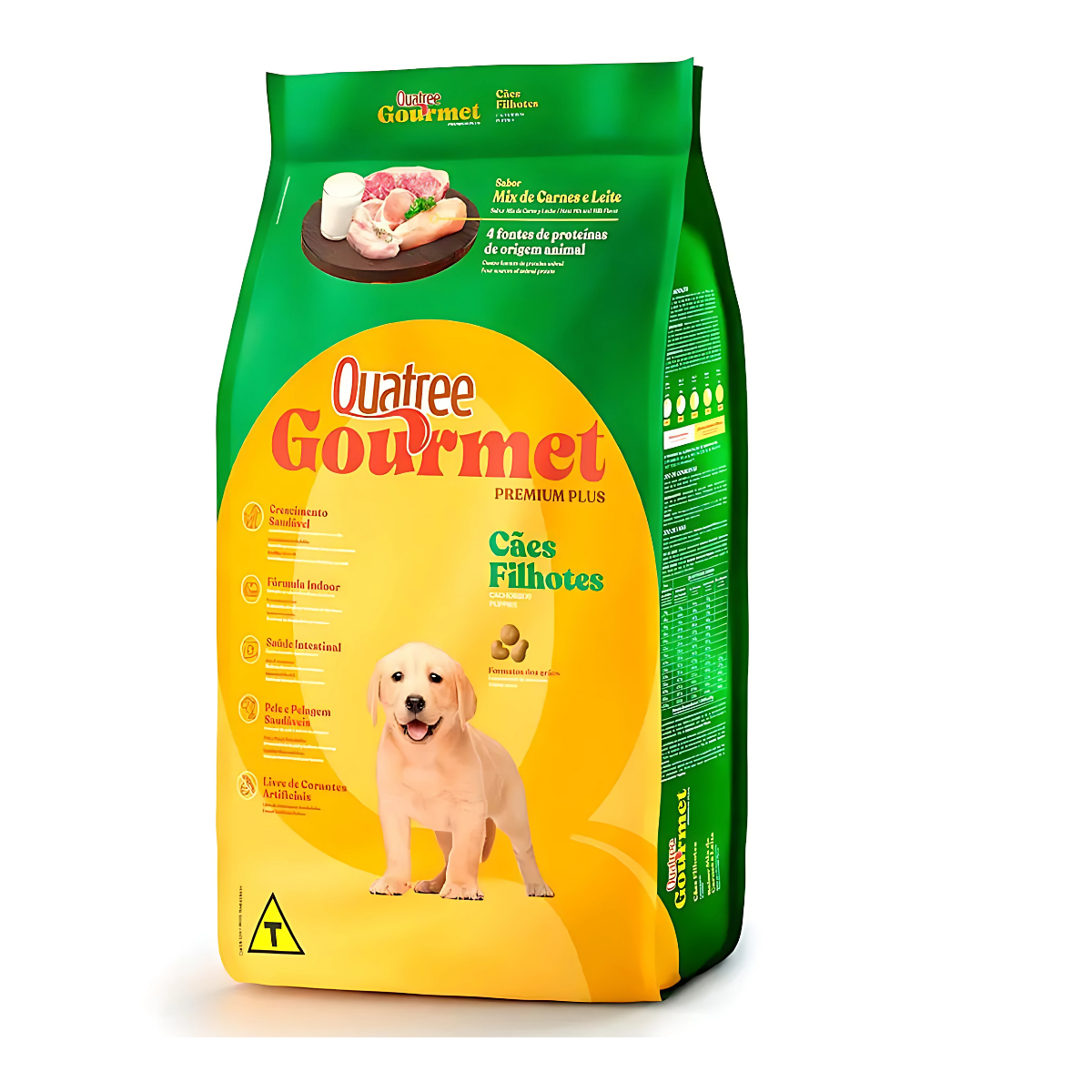 RAÇÃO QUATREE GOURMET (FILH) PEIXE,CARNE E FRANGO 1KG