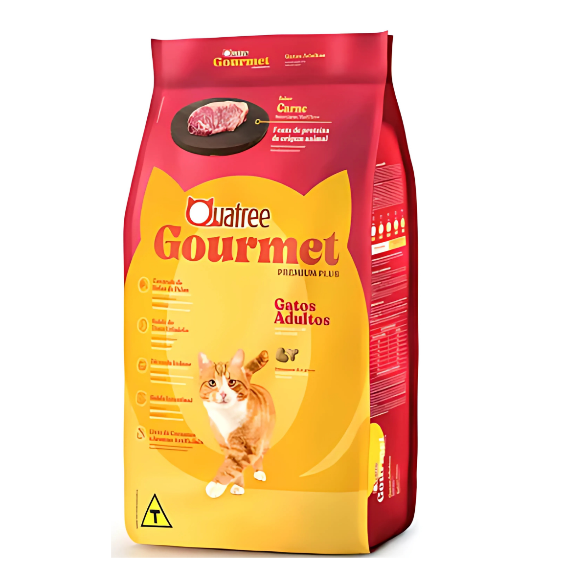 RAÇÃO QUATREE GOURMET GATOS ADULTOS CARNE 20KG