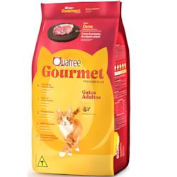 RAÇÃO QUATREE GOURMET GATOS ADULTOS CARNE 3KG