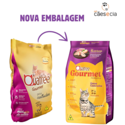Ração Quatree Gourmet para Gatos Adultos Castrados Sabor Mix de Carnes
