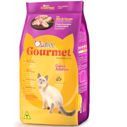 Ração Quatree Gourmet para Gatos Adultos Sabor Mix De Carne