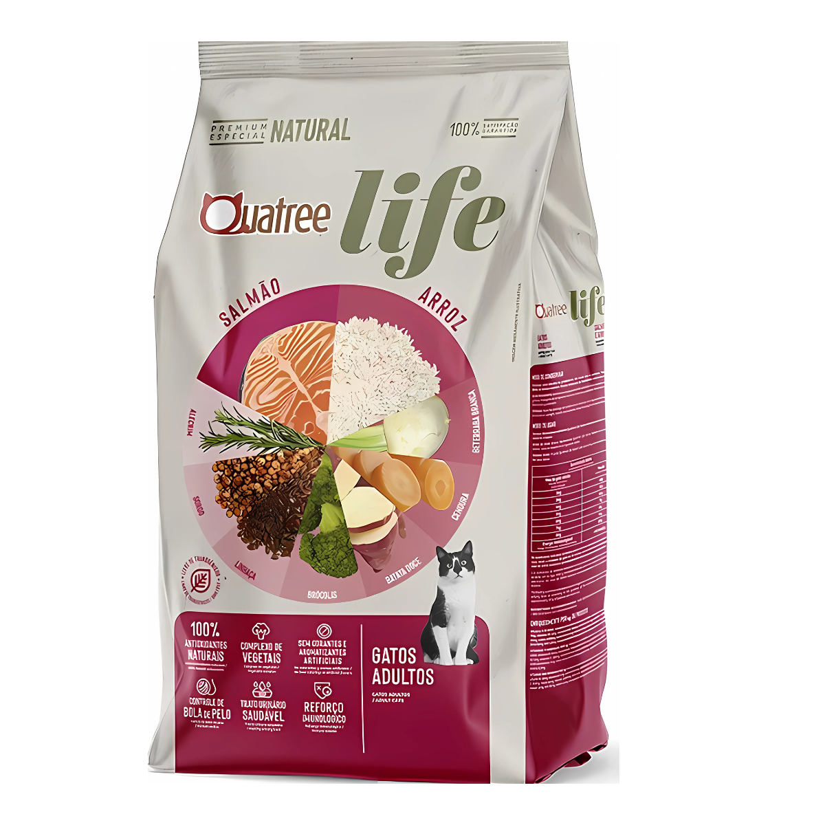 RAÇÃO QUATREE LIFE GATOS ADULTOS 1KG
